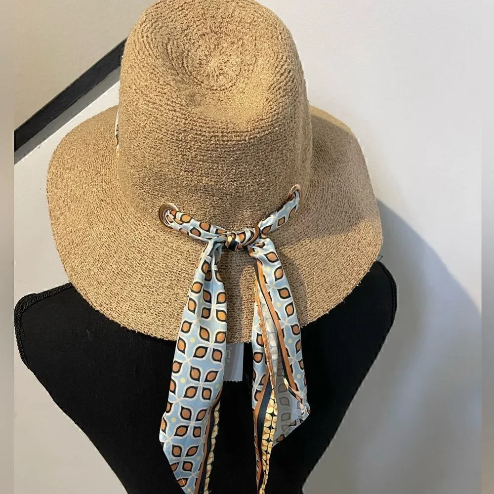 Chicos Sun Hat with Ribbon